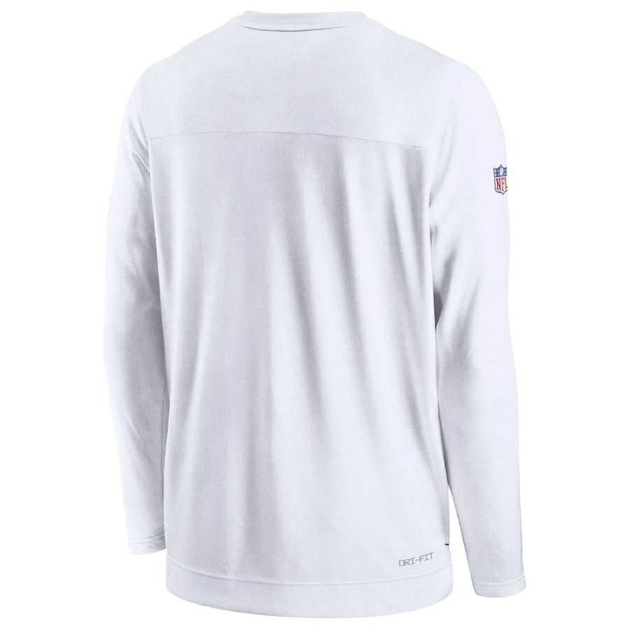 Men's Kansas City Chiefs Nike White Sideline Lockup Performance Long Sleeve T-Shirt 6 Men's Kansas City Chiefs Nike White Sideline Lockup Performance Long Sleeve T-Shirt – Bild 4