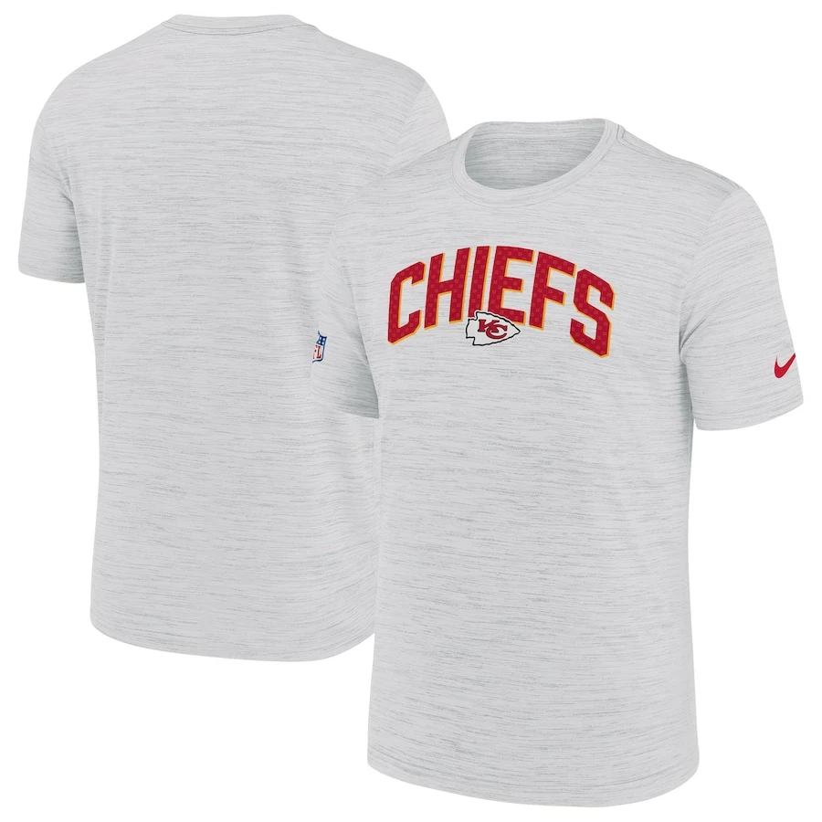 Men's Kansas City Chiefs Nike White Sideline Velocity Athletic Stack Performance T-Shirt 4 Men's Kansas City Chiefs Nike White Sideline Velocity Athletic Stack Performance T-Shirt – Bild 2