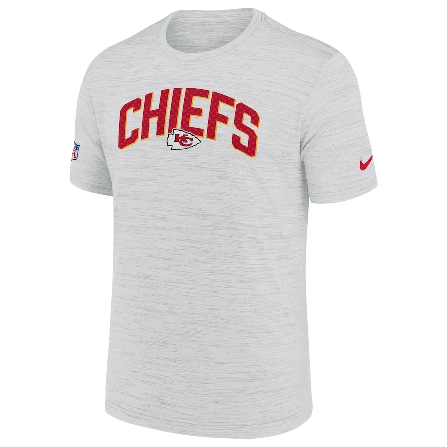 Men's Kansas City Chiefs Nike White Sideline Velocity Athletic Stack Performance T-Shirt 5 Men's Kansas City Chiefs Nike White Sideline Velocity Athletic Stack Performance T-Shirt – Bild 3