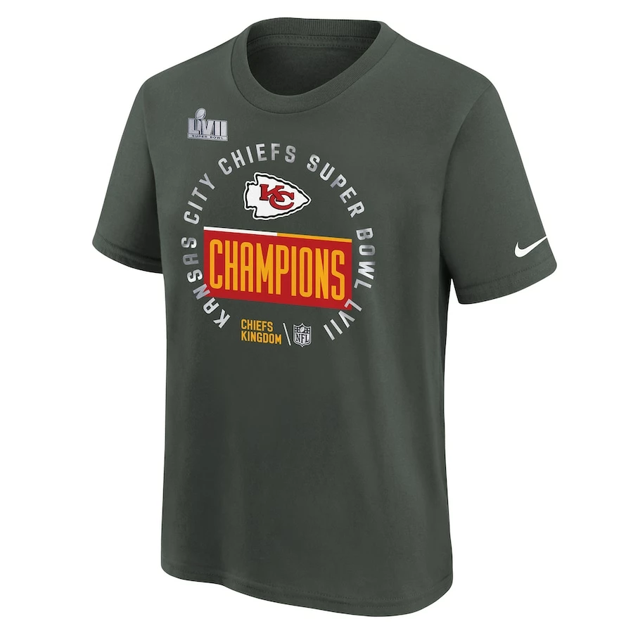 Preschool Kansas City Chiefs Nike Anthracite Super Bowl LVII Champions Locker Room Trophy Collection T-Shirt 5 Preschool Kansas City Chiefs Nike Anthracite Super Bowl LVII Champions Locker Room Trophy Collection T-Shirt – Bild 3