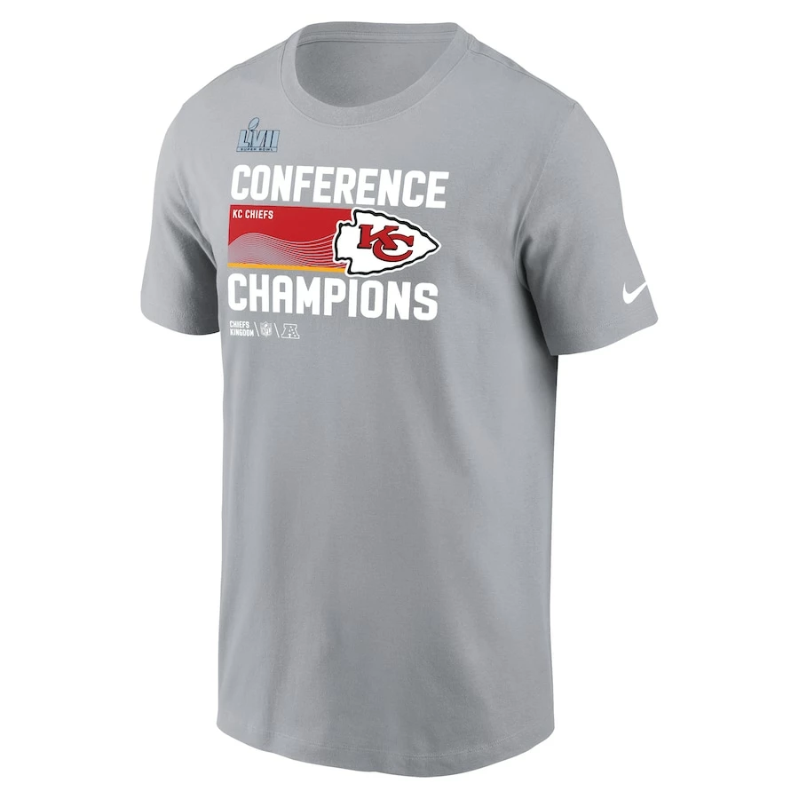 Preschool Kansas City Chiefs Nike Gray 2022 AFC Champions Locker Room Trophy Collection T-Shirt 5 Preschool Kansas City Chiefs Nike Gray 2022 AFC Champions Locker Room Trophy Collection T-Shirt – Bild 3