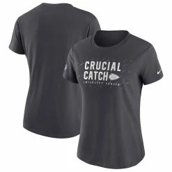 Women's Kansas City Chiefs Nike Anthracite 2021 NFL Crucial Catch Performance T-Shirt -NFL fanshirt Shop womens nike anthracite kansas city chiefs 2021 nfl crucial catch performance t shirt pi4189000 altimages ff 4189117 2a970a78246c3f907b14alt1 full