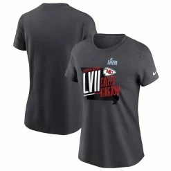 Women's Kansas City Chiefs Nike Anthracite Super Bowl LVII Local T-Shirt