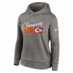Women's Kansas City Chiefs Nike Gray Super Bowl LVII Champions Iconic Fleece Pullover Hoodie -NFL fanshirt Shop womens nike gray kansas city chiefs super bowl lvii champions iconic fleece pullover hoodie pi5321000 altimages ff 5321251 e3f08d1e1cd568f0934balt2 full