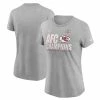 Women's Kansas City Chiefs Nike Heather Gray 2020 AFC Champions Locker Room Trophy Collection T-Shirt -NFL fanshirt Shop womens nike heather gray kansas city chiefs 2020 afc champions locker room trophy collection t shirt pi4174000 ff 4174852 ad29a4c03e22817842b3 full