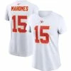 Women's Kansas City Chiefs Patrick Mahomes Nike White Player Name & Number T-Shirt