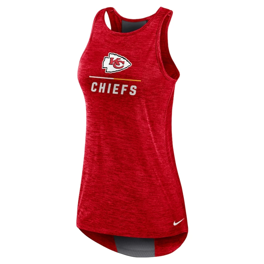 Women's Kansas City Chiefs Nike Red High Neck Performance Tank Top 5 Women's Kansas City Chiefs Nike Red High Neck Performance Tank Top – Bild 3