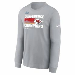 Youth Kansas City Chiefs Nike Gray 2022 AFC Champions Locker Room Trophy Collection Long Sleeve T-Shirt -NFL fanshirt Shop youth nike gray kansas city chiefs 2022 afc champions locker room trophy collection long sleeve t shirt pi5305000 altimages ff 5305739 e36a3e43be899518e6eealt2 full