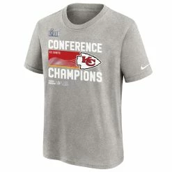 Youth Kansas City Chiefs Nike Gray 2022 AFC Champions Locker Room Trophy Collection T-Shirt -NFL fanshirt Shop youth nike gray kansas city chiefs 2022 afc champions locker room trophy collection t shirt pi5305000 altimages ff 5305755 2c709e2cb1c44b4b7773alt2 full