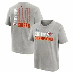 Youth Kansas City Chiefs Nike Heather Gray Super Bowl LVII Champions Roster T-Shirt -NFL fanshirt Shop youth nike heather gray kansas city chiefs super bowl lvii champions roster t shirt pi5341000 altimages ff 5341004 3fdd043ed47aa60d4216alt1 full