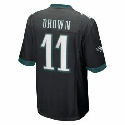 Men's Philadelphia Eagles A.J. Brown Nike Black Game Jersey -NFL fanshirt Shop mens nike aj brown black philadelphia eagles game jersey pi4870000 altimages ff 4870928 84f83a489477bfc5dc6calt3 full