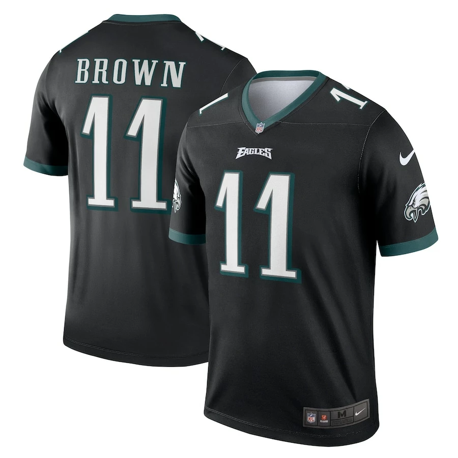 Men's Philadelphia Eagles A.J. Brown Nike Black Legend Jersey 4 Men's Philadelphia Eagles A.J. Brown Nike Black Legend Jersey – Bild 2
