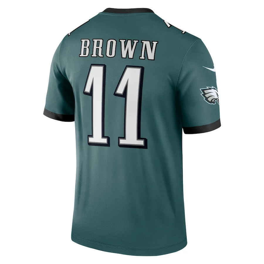 Men's Philadelphia Eagles A.J. Brown Nike Midnight Green Legend Jersey 6 Men's Philadelphia Eagles A.J. Brown Nike Midnight Green Legend Jersey – Bild 4