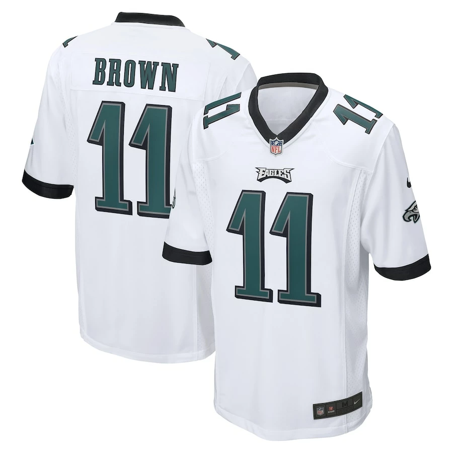 Men's Philadelphia Eagles A.J. Brown Nike White Game Jersey 4 Men's Philadelphia Eagles A.J. Brown Nike White Game Jersey – Bild 2