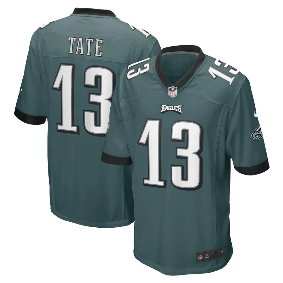 Men's Philadelphia Eagles Auden Tate Nike Midnight Green Game Player Jersey 3 Men's Philadelphia Eagles Auden Tate Nike Midnight Green Game Player Jersey