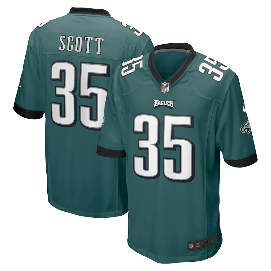 Men's Philadelphia Eagles Boston Scott Nike Midnight Green Game Jersey 4 Men's Philadelphia Eagles Boston Scott Nike Midnight Green Game Jersey – Bild 2