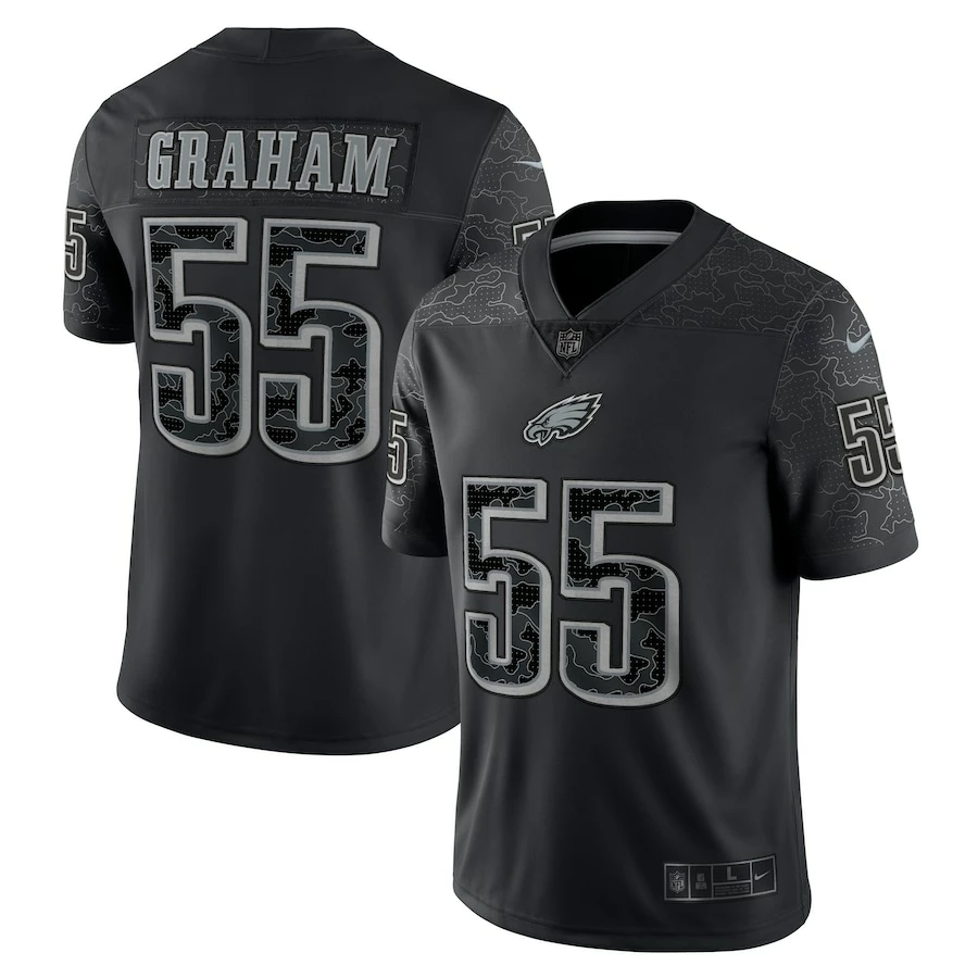 Men's Philadelphia Eagles Brandon Graham Nike Black RFLCTV Limited Jersey 4 Men's Philadelphia Eagles Brandon Graham Nike Black RFLCTV Limited Jersey – Bild 2