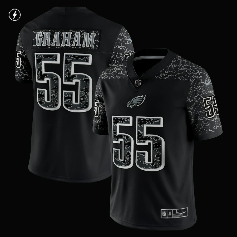 Men's Philadelphia Eagles Brandon Graham Nike Black RFLCTV Limited Jersey 5 Men's Philadelphia Eagles Brandon Graham Nike Black RFLCTV Limited Jersey – Bild 3