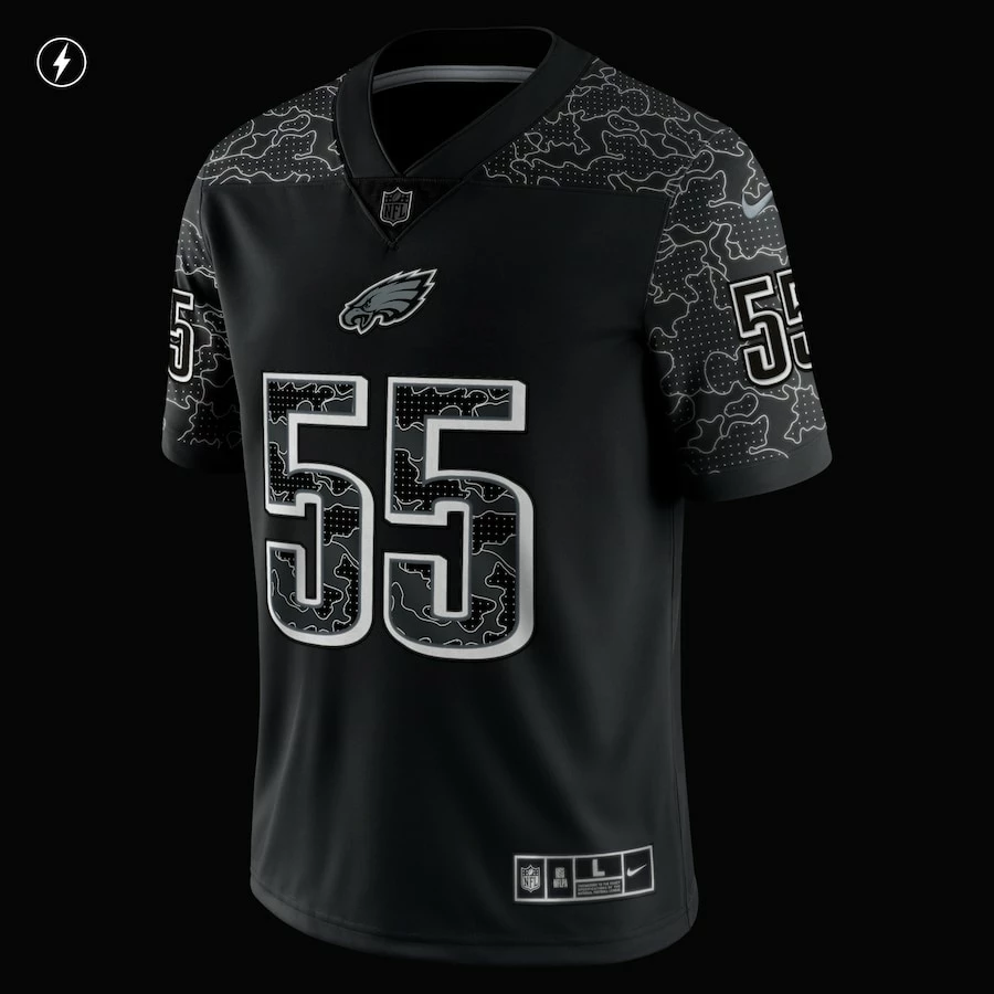 Men's Philadelphia Eagles Brandon Graham Nike Black RFLCTV Limited Jersey 7 Men's Philadelphia Eagles Brandon Graham Nike Black RFLCTV Limited Jersey – Bild 5