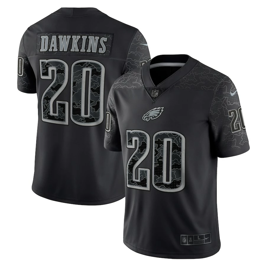 Men's Philadelphia Eagles Brian Dawkins Nike Black Retired Player RFLCTV Limited Jersey 4 Men's Philadelphia Eagles Brian Dawkins Nike Black Retired Player RFLCTV Limited Jersey – Bild 2