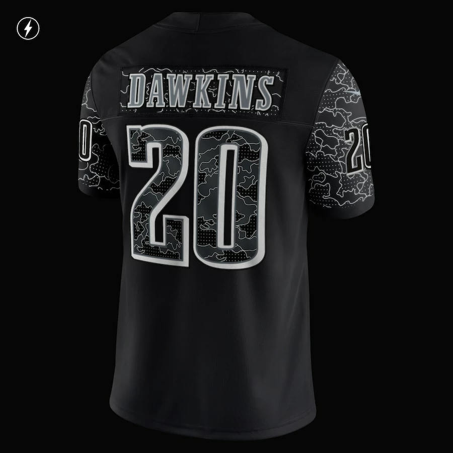 Men's Philadelphia Eagles Brian Dawkins Nike Black Retired Player RFLCTV Limited Jersey 9 Men's Philadelphia Eagles Brian Dawkins Nike Black Retired Player RFLCTV Limited Jersey – Bild 7