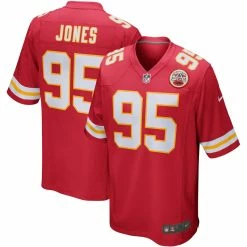 Men's Kansas City Chiefs Chris Jones Nike Red Player Game Jersey