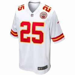 Men's Kansas City Chiefs Clyde Edwards-Helaire Nike White Game Jersey -NFL fanshirt Shop mens nike clyde edwards helaire white kansas city chiefs game jersey pi4120000 altimages ff 4120562 4d94f25b0f12b2e723daalt2 full
