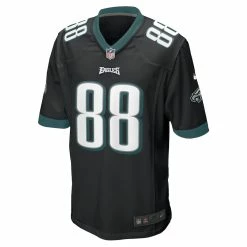 Men's Philadelphia Eagles Dallas Goedert Nike Black Game Jersey -NFL fanshirt Shop mens nike dallas goedert black philadelphia eagles game jersey pi4555000 altimages ff 4555962 67405977c24f39f78026alt2 full