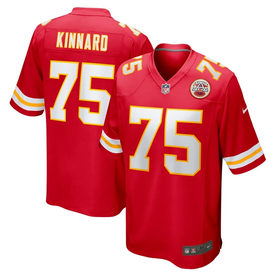 Men's Kansas City Chiefs Darian Kinnard Nike Red Game Player Jersey 4 Men's Kansas City Chiefs Darian Kinnard Nike Red Game Player Jersey – Bild 2