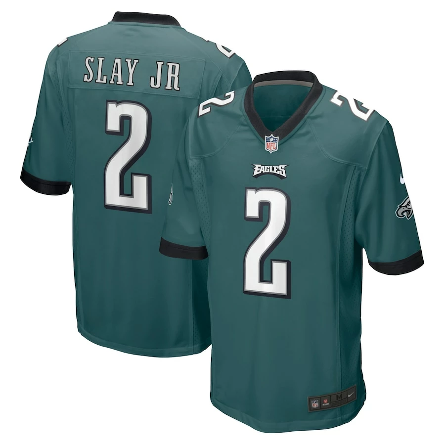 Men's Philadelphia Eagles Darius Slay Jr. Nike Midnight Green Game Jersey 4 Men's Philadelphia Eagles Darius Slay Jr. Nike Midnight Green Game Jersey – Bild 2