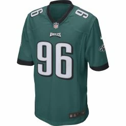 Men's Philadelphia Eagles Derek Barnett Nike Green Game Jersey -NFL fanshirt Shop mens nike derek barnett green philadelphia eagles game jersey pi2772000 altimages ff 2772171alt2 full