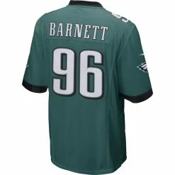 Men's Philadelphia Eagles Derek Barnett Nike Green Game Jersey -NFL fanshirt Shop mens nike derek barnett green philadelphia eagles game jersey pi2772000 altimages ff 2772171alt3 full