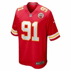 Men's Kansas City Chiefs Derrick Nnadi Nike Red Game Jersey -NFL fanshirt Shop mens nike derrick nnadi red kansas city chiefs game jersey pi4025000 altimages ff 4025629 e8eb10847bcca41caa6dalt2 full