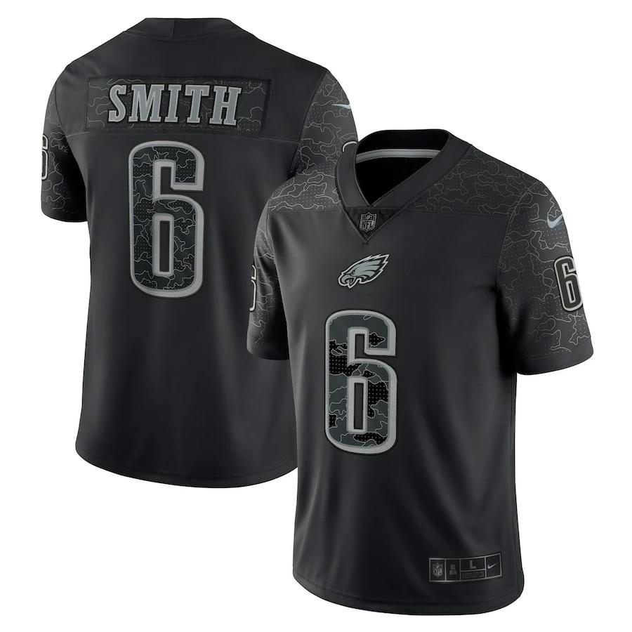 Men's Philadelphia Eagles DeVonta Smith Nike Black RFLCTV Limited Jersey 4 Men's Philadelphia Eagles DeVonta Smith Nike Black RFLCTV Limited Jersey – Bild 2
