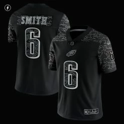 Men's Philadelphia Eagles DeVonta Smith Nike Black RFLCTV Limited Jersey 11 Men's Philadelphia Eagles DeVonta Smith Nike Black RFLCTV Limited Jersey -NFL fanshirt Shop mens nike devonta smith black philadelphia eagles rflctv limited jersey pi4567000 altimages ff 4567732 9885ab15f381cb13a7fbalt2 full