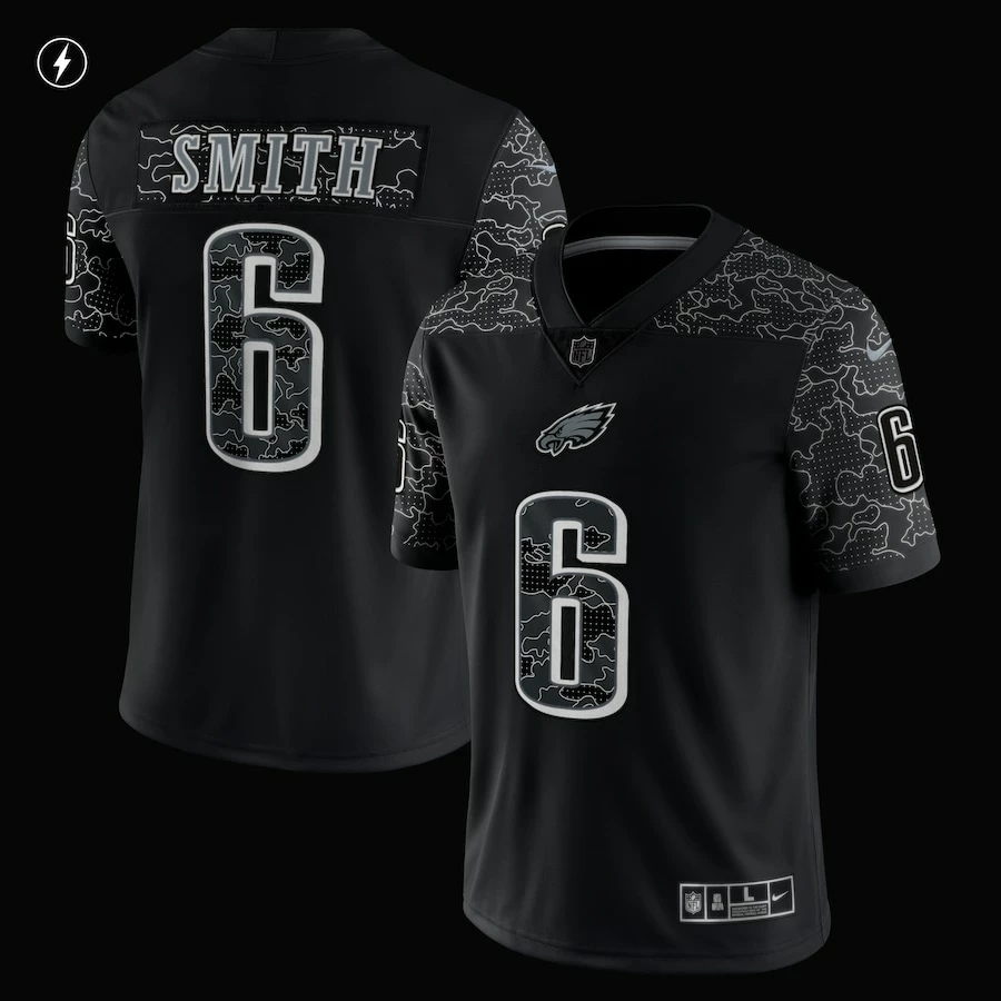Men's Philadelphia Eagles DeVonta Smith Nike Black RFLCTV Limited Jersey 5 Men's Philadelphia Eagles DeVonta Smith Nike Black RFLCTV Limited Jersey – Bild 3