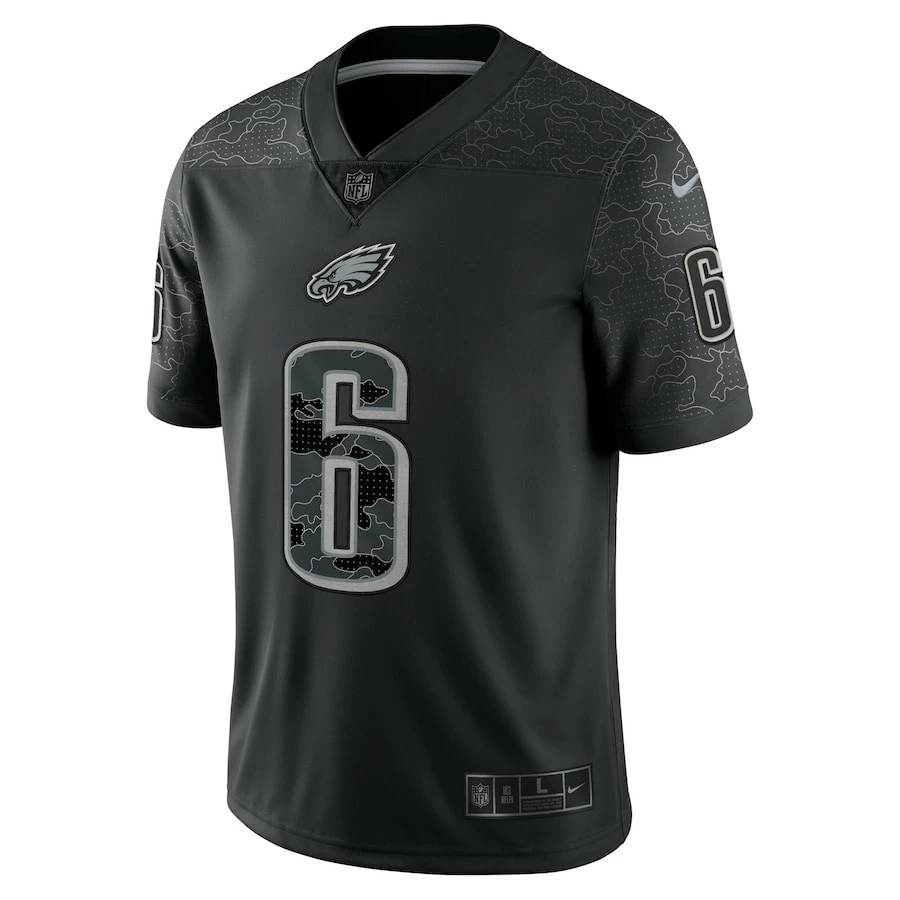 Men's Philadelphia Eagles DeVonta Smith Nike Black RFLCTV Limited Jersey 6 Men's Philadelphia Eagles DeVonta Smith Nike Black RFLCTV Limited Jersey – Bild 4