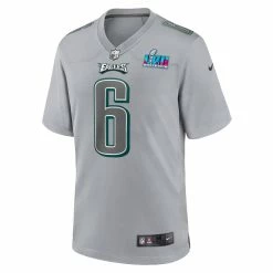 Men's Philadelphia Eagles DeVonta Smith Nike Gray Super Bowl LVII Patch Atmosphere Fashion Game Jersey -NFL fanshirt Shop mens nike devonta smith gray philadelphia eagles super bowl lvii patch atmosphere fashion game jersey pi5302000 altimages ff 5302209 498b23ea4b2d30258e62alt2 full