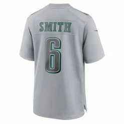 Men's Philadelphia Eagles DeVonta Smith Nike Gray Super Bowl LVII Patch Atmosphere Fashion Game Jersey -NFL fanshirt Shop mens nike devonta smith gray philadelphia eagles super bowl lvii patch atmosphere fashion game jersey pi5302000 altimages ff 5302209 498b23ea4b2d30258e62alt3 full