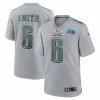 Men's Philadelphia Eagles DeVonta Smith Nike Gray Super Bowl LVII Patch Atmosphere Fashion Game Jersey -NFL fanshirt Shop mens nike devonta smith gray philadelphia eagles super bowl lvii patch atmosphere fashion game jersey pi5302000 ff 5302209 498b23ea4b2d30258e62 full