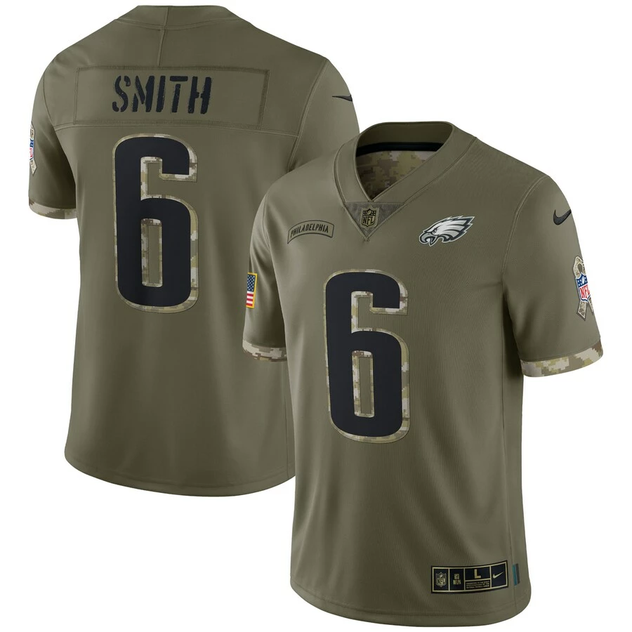 Men's Philadelphia Eagles Nike Olive 2022 Salute To Service Limited Jersey 4 Men's Philadelphia Eagles Nike Olive 2022 Salute To Service Limited Jersey – Bild 2