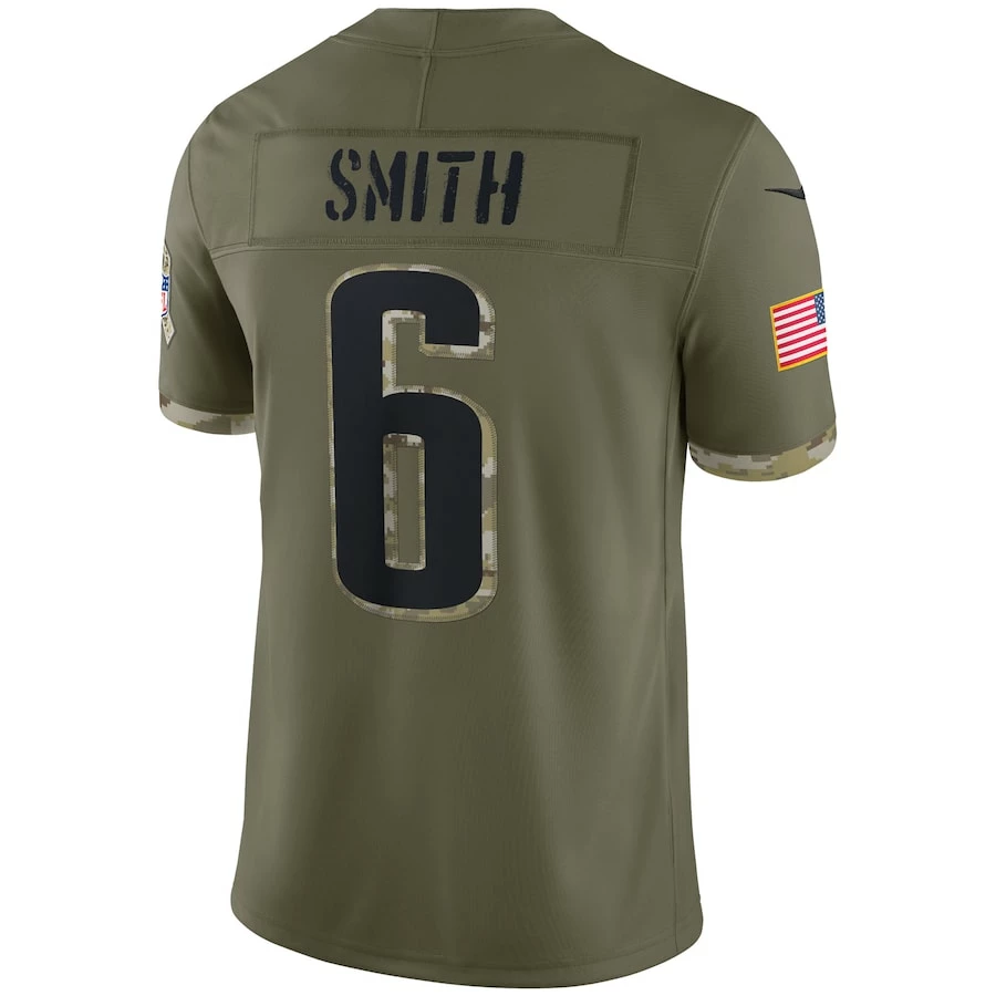 Men's Philadelphia Eagles Nike Olive 2022 Salute To Service Limited Jersey 6 Men's Philadelphia Eagles Nike Olive 2022 Salute To Service Limited Jersey – Bild 4