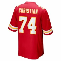 Men's Kansas City Chiefs Geron Christian Nike Red Game Player Jersey -NFL fanshirt Shop mens nike geron christian red kansas city chiefs game player jersey pi5114000 altimages ff 5114380 a1f1557810100d680aefalt3 full