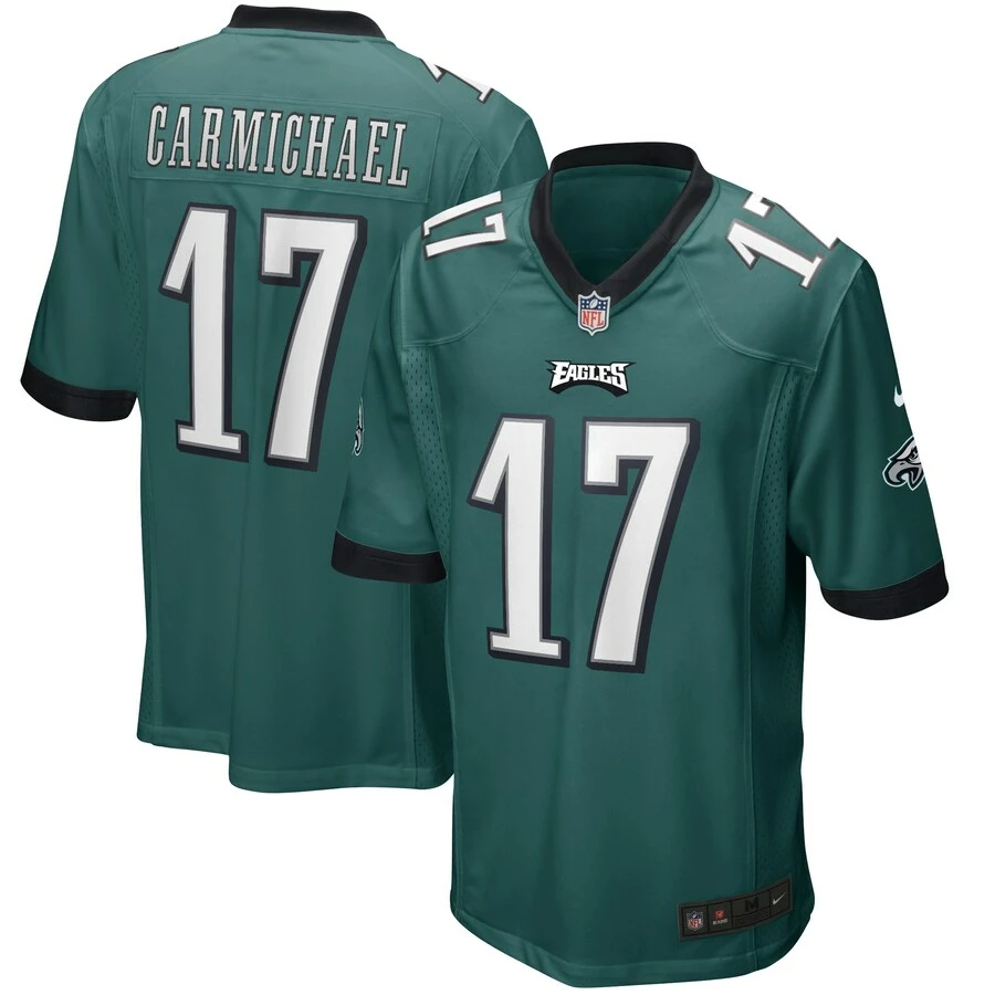 Men's Philadelphia Eagles Harold Carmichael Nike Midnight Green Game Retired Player Jersey 3 Men's Philadelphia Eagles Harold Carmichael Nike Midnight Green Game Retired Player Jersey