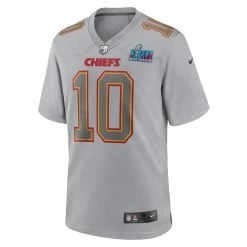 Men's Kansas City Chiefs Isiah Pacheco Nike Gray Super Bowl LVII Patch Atmosphere Fashion Game Jersey -NFL fanshirt Shop mens nike isiah pacheco gray kansas city chiefs super bowl lvii patch atmosphere fashion game jersey pi5302000 altimages ff 5302250 a829bc7349819040ba52alt2 full