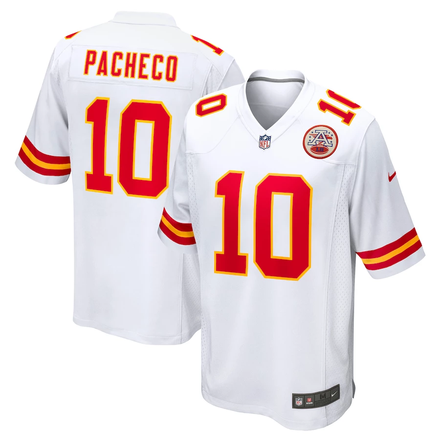 Men's Kansas City Chiefs Isiah Pacheco Nike White Away Game Player Jersey 4 Men's Kansas City Chiefs Isiah Pacheco Nike White Away Game Player Jersey – Bild 2