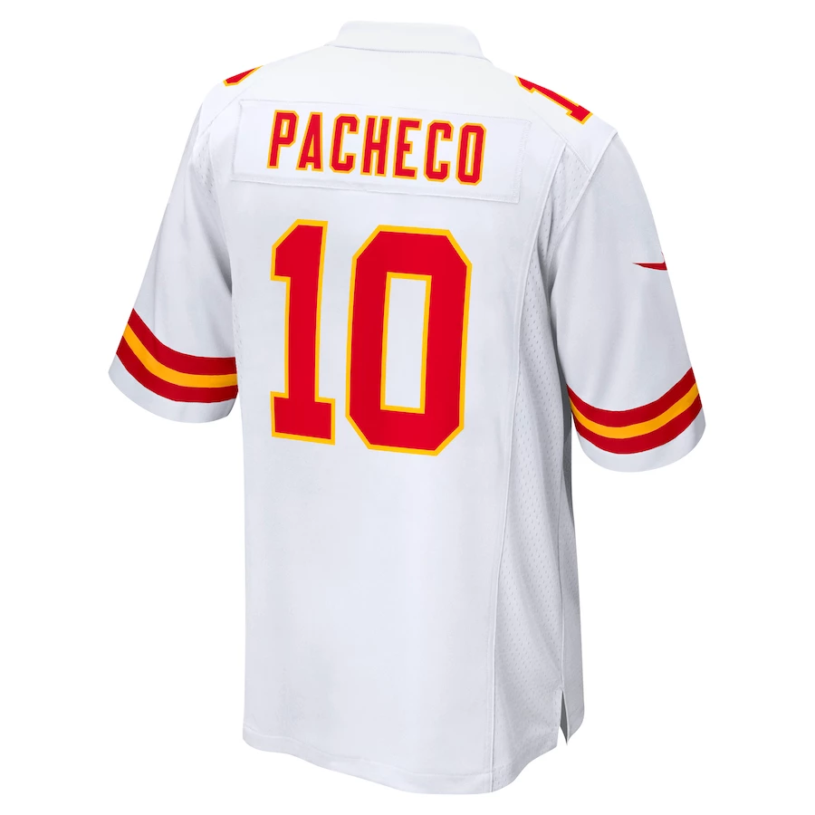 Men's Kansas City Chiefs Isiah Pacheco Nike White Away Game Player Jersey 6 Men's Kansas City Chiefs Isiah Pacheco Nike White Away Game Player Jersey – Bild 4