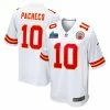 Men's Kansas City Chiefs Isiah Pacheco Nike White Super Bowl LVII Patch Away Game Jersey -NFL fanshirt Shop mens nike isiah pacheco white kansas city chiefs super bowl lvii patch away game jersey pi5353000 ff 5353733 bd75137c3cbf59288a8f full