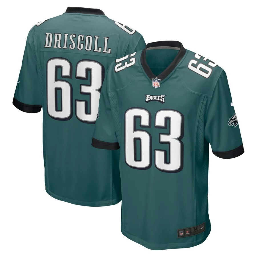 Men's Philadelphia Eagles Jack Driscoll Nike Midnight Green Game Jersey 4 Men's Philadelphia Eagles Jack Driscoll Nike Midnight Green Game Jersey – Bild 2