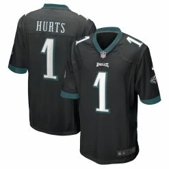 Men's Philadelphia Eagles Jalen Hurts Nike Black Game Jersey -NFL fanshirt Shop mens nike jalen hurts black philadelphia eagles game jersey pi4357000 altimages ff 4357465 8f56fa840b1d766f6baaalt1 full